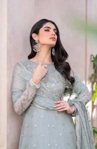 sequins net gown