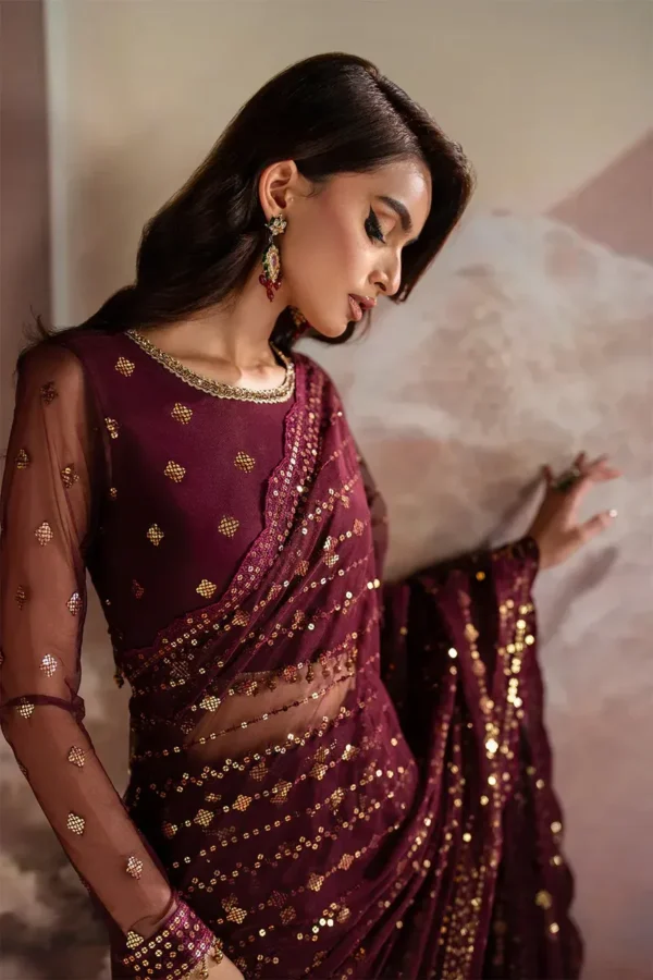 Pakistani Sarees Online | Bridal Red Formal Saree — Sana Fashion Studio